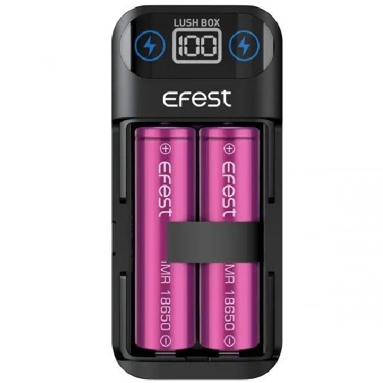 Efest - LUSH Box 2A Caricabatterie  Powerbank  [2 slot]