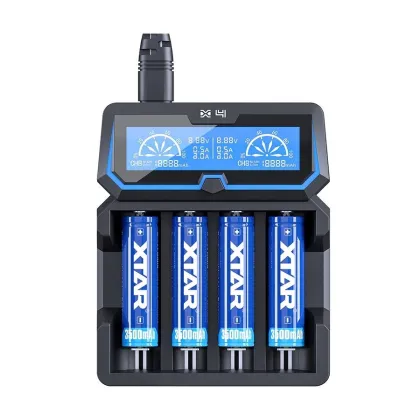 Caricabatteria per batterie Ni-MH/Ni-Cd formato AA/AAA 4 slot